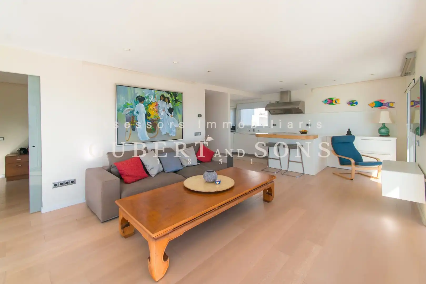 Sala de estar de Piso en venta en Palamós con Aire acondicionado, Calefacción y Terraza
