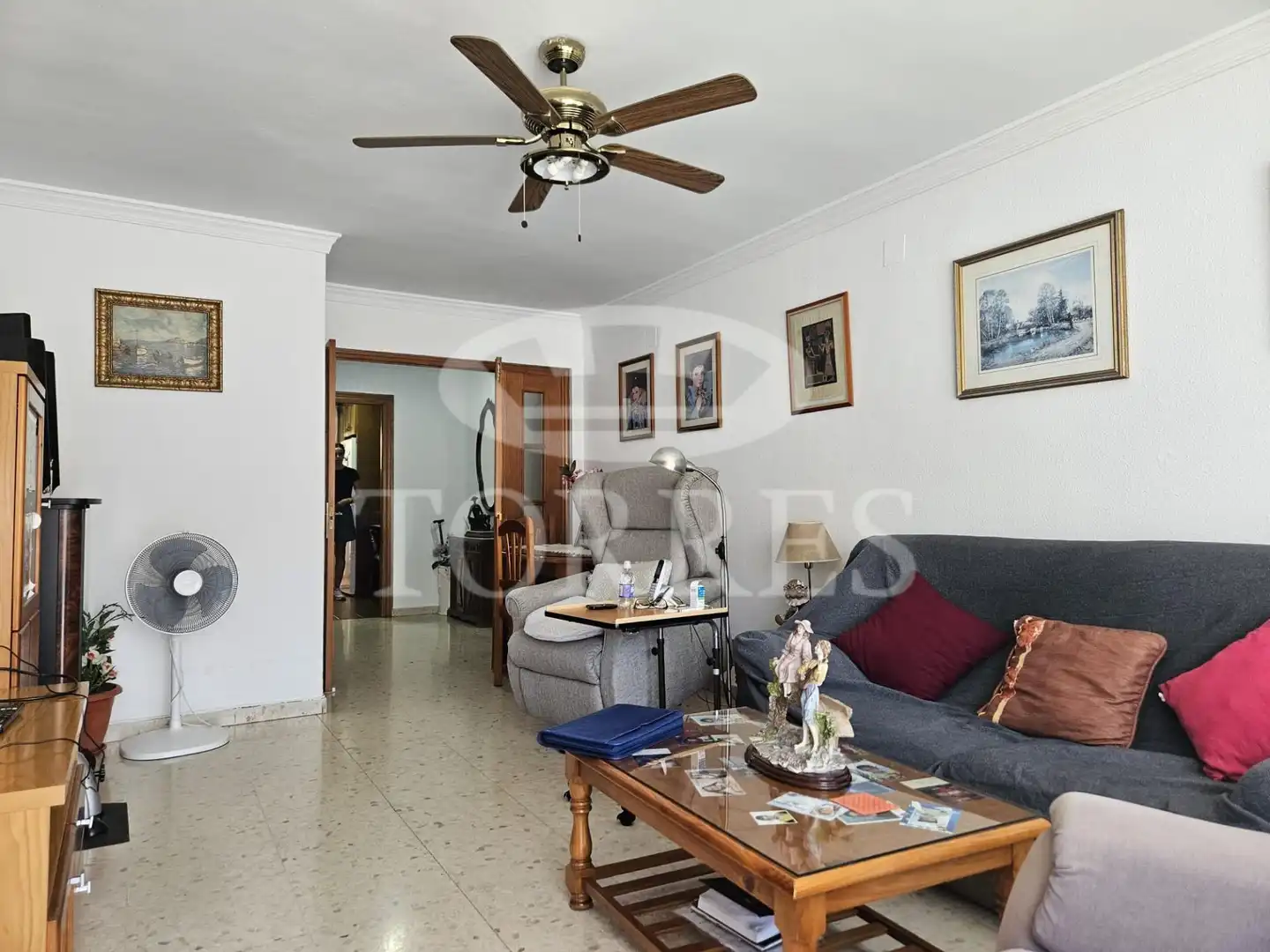 Sala de estar de Piso en venta en Málaga con Aire acondicionado