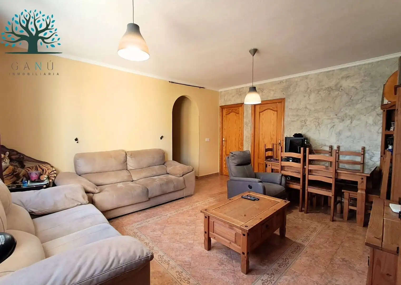 Sala de estar de Piso en venta en Mazarrón con Aire acondicionado, Terraza y Trastero