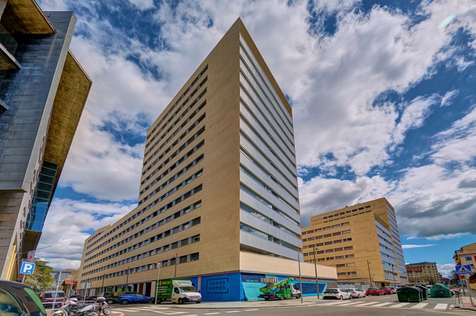 Exterior view of Flat for sale in  Pamplona / Iruña  with Heating, Terrace and Swimming Pool