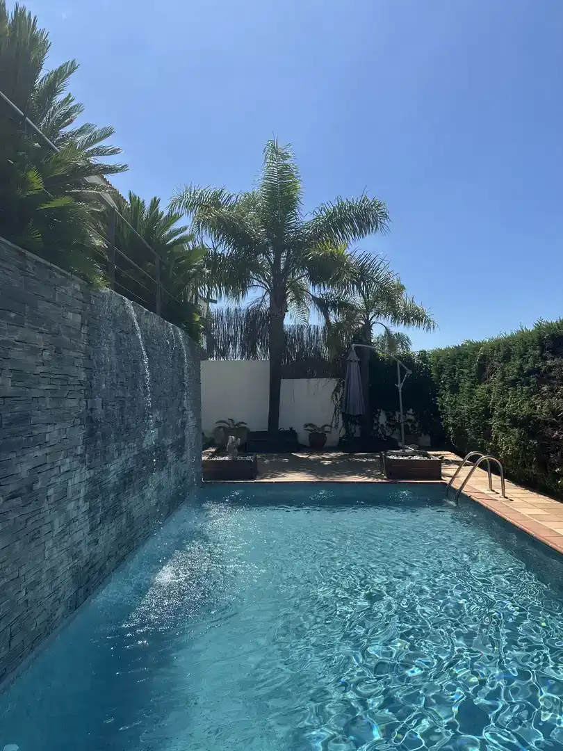 Swimming pool of Houses for rent in Teià  with Air Conditioner, Private garden and Parquet flooring