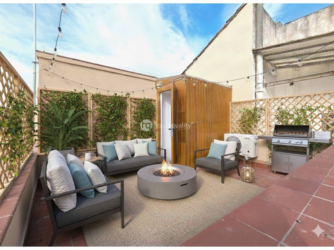 Terrasse von Dachboden zum Verkauf in  Barcelona Capital mit Klimaanlage, Heizung und Terrasse