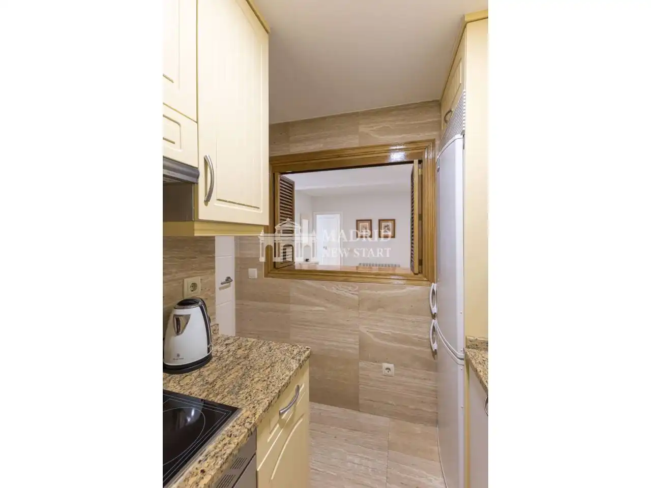 Kitchen of Flat for rent in Madrid  with Air Conditioner, Heating and Furnished