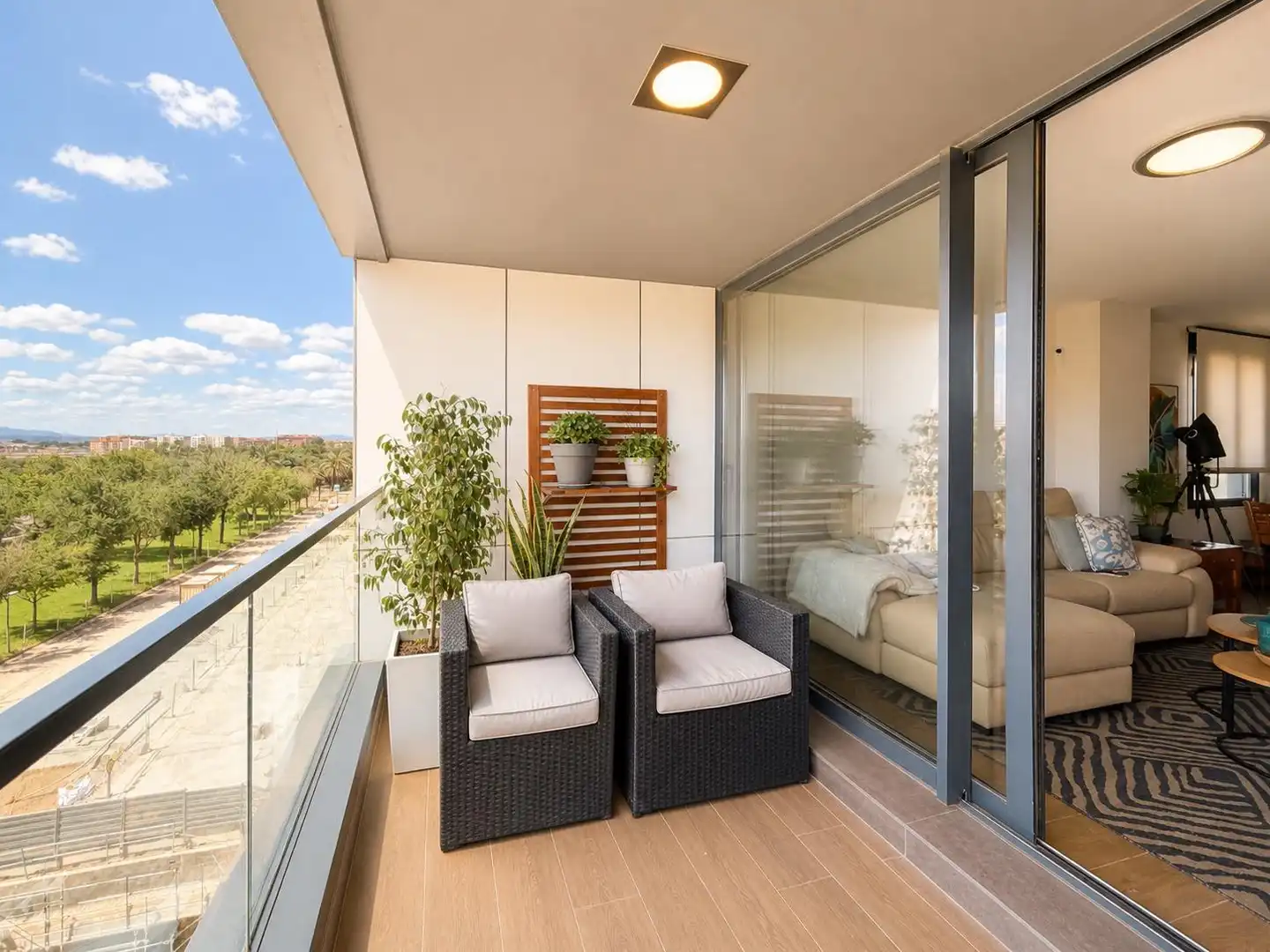 Terrasse von Wohnung zum Verkauf in Valencia mit Klimaanlage, Terrasse und Abstellraum