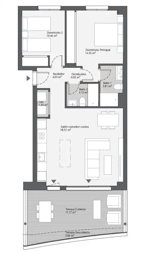 Apartamento con ascensor en venta en Diseminados, imagen 17