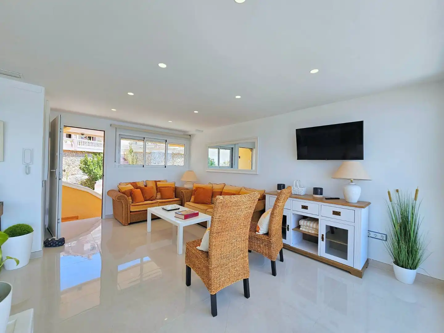 Living room of Ground floor for rent in La Manga del Mar Menor  with Air Conditioner, Heating and Terrace