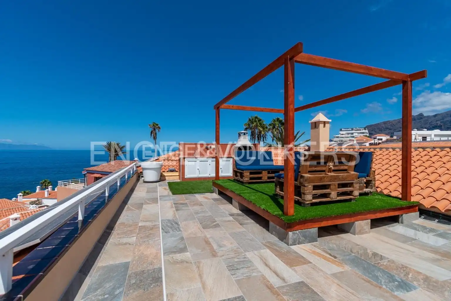 Terrasse von Wohnung zum Verkauf in Santiago del Teide mit Terrasse und Schwimmbad