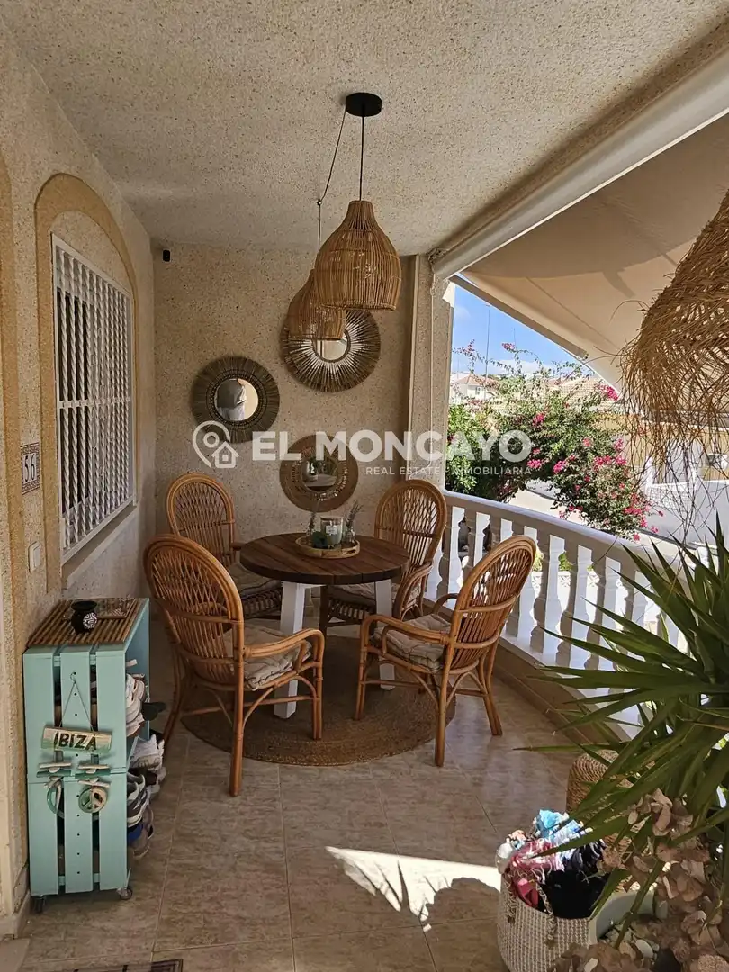 Terraza de Casa adosada en venta en Rojales con Aire acondicionado, Calefacción y Jardín privado