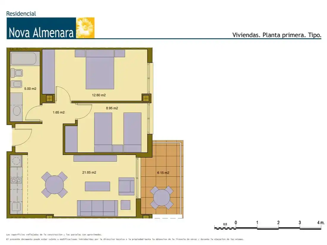 Wohnung zur Miete in Almenara mit Klimaanlage, Abstellraum und Schwimmbad
