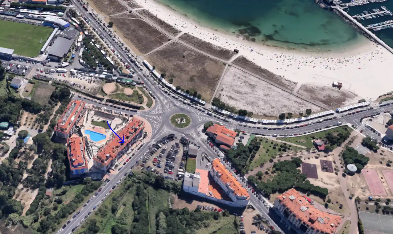 Vista exterior de Apartamento de alquiler en Sanxenxo con Terraza, Amueblado y Horno