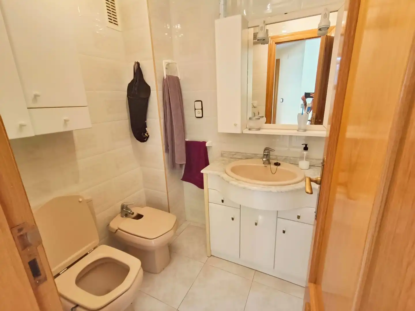 Bathroom of Apartments for sale in Sueca  with Air Conditioner and Terrace
