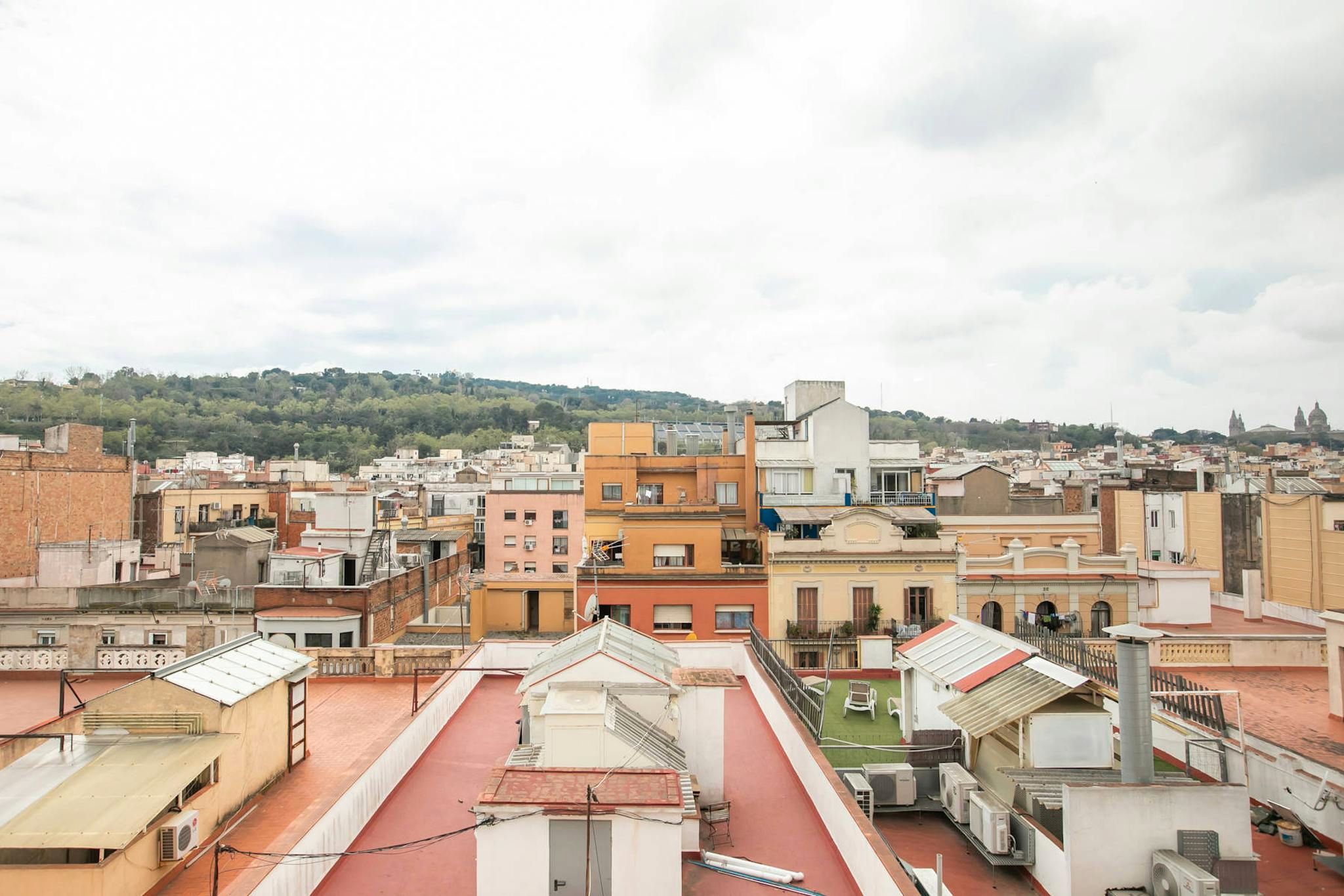 Vista exterior de Pis de lloguer en  Barcelona Capital amb Aire condicionat, Moblat i Rentadora