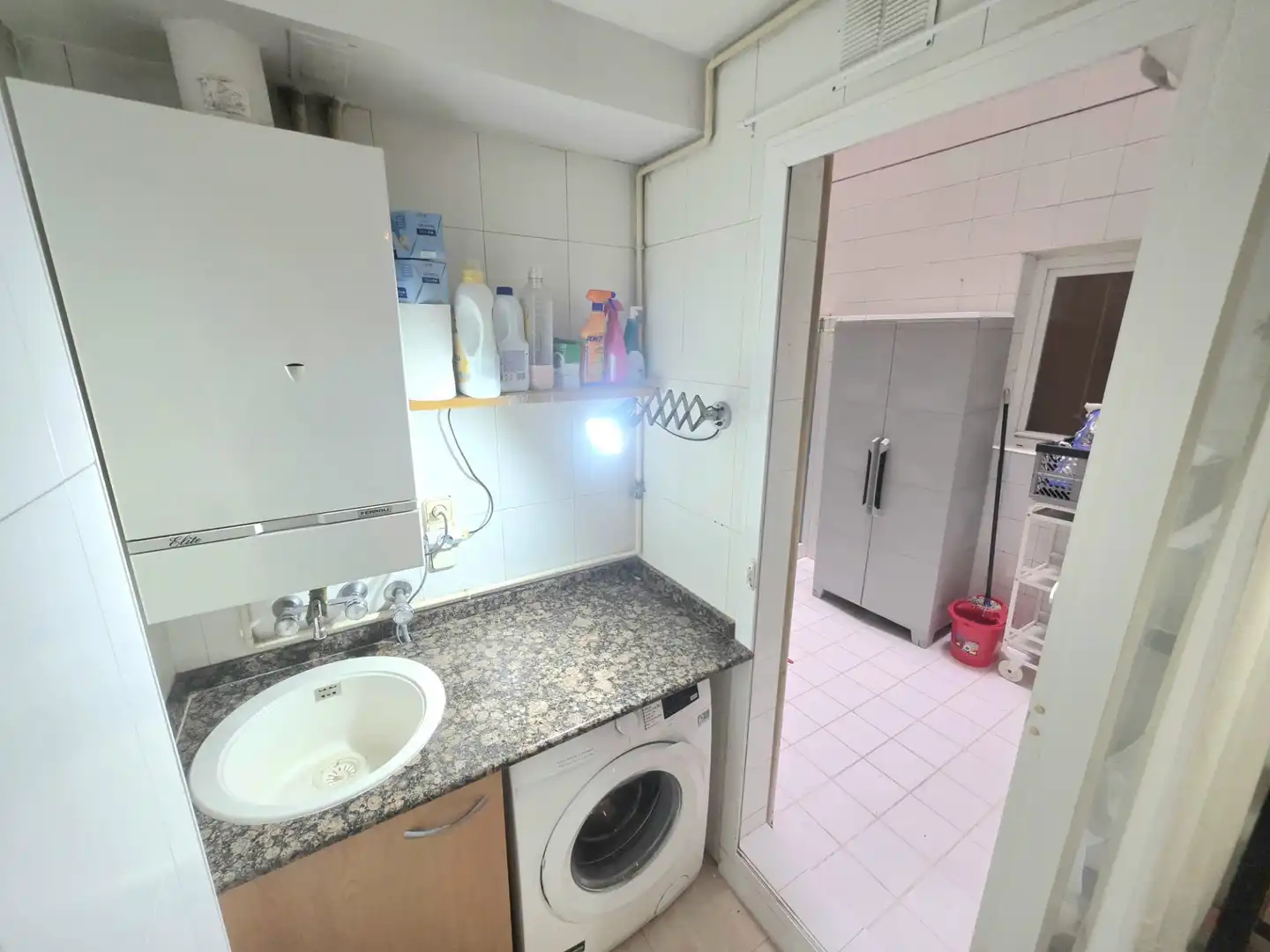Cocina de Piso de alquiler en Sabadell con Calefacción, Parquet y Amueblado