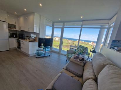 Living room of Flat for sale in Foz  with Heating, Terrace and Storage room