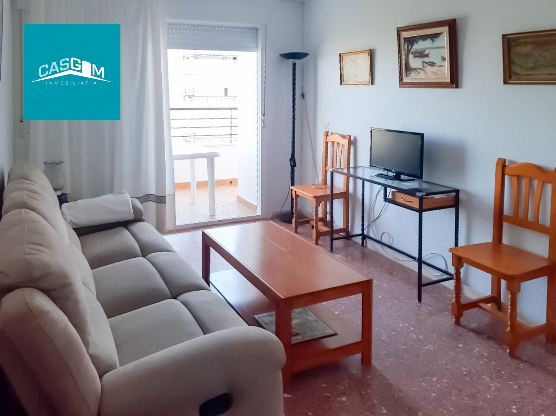 Sala de estar de Piso en venta en Punta Umbría con Terraza, Amueblado y Horno