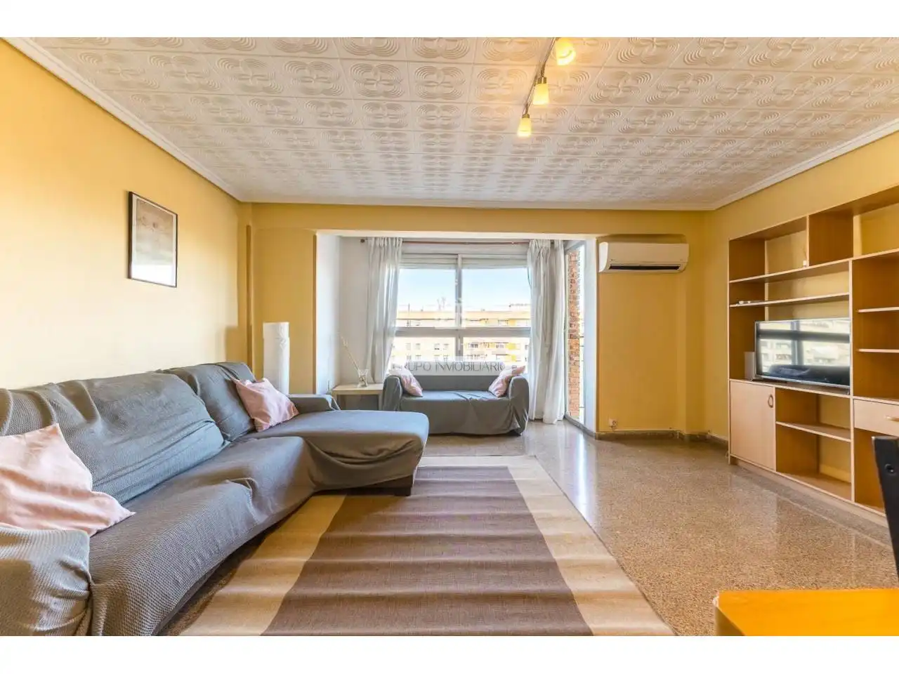 Sala de estar de Piso en venta en Valencia con Aire acondicionado y Balcón