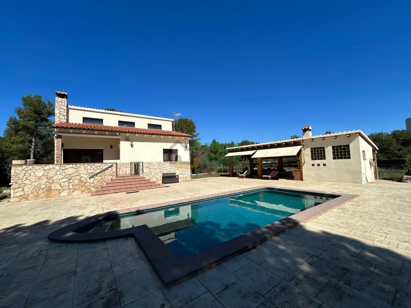 Piscina de Casa o xalet en venda en Pontons amb Jardí privat, Terrassa i Piscina