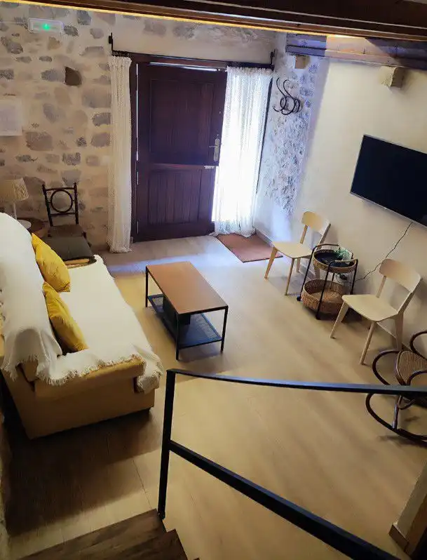 Sala d'estar de Casa o xalet en venda en Sant Mateu amb Aire condicionat, Terrassa i Moblat