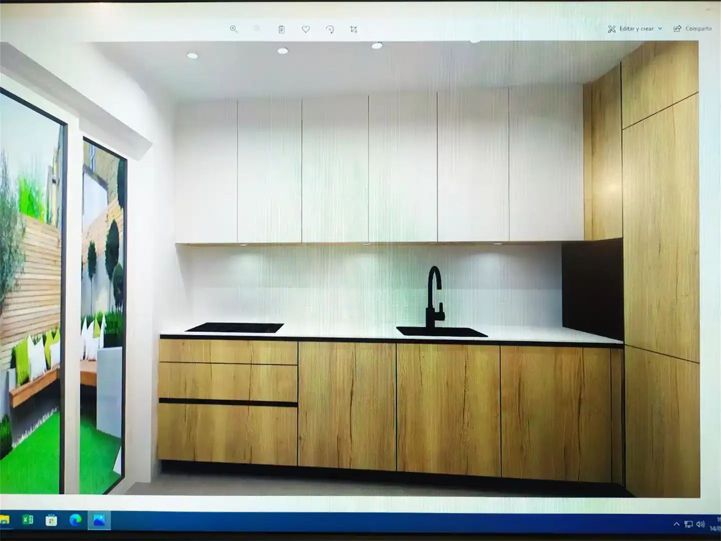 Kitchen of Flat for share in Castilleja de la Cuesta  with Air Conditioner, Parquet flooring and Swimming Pool