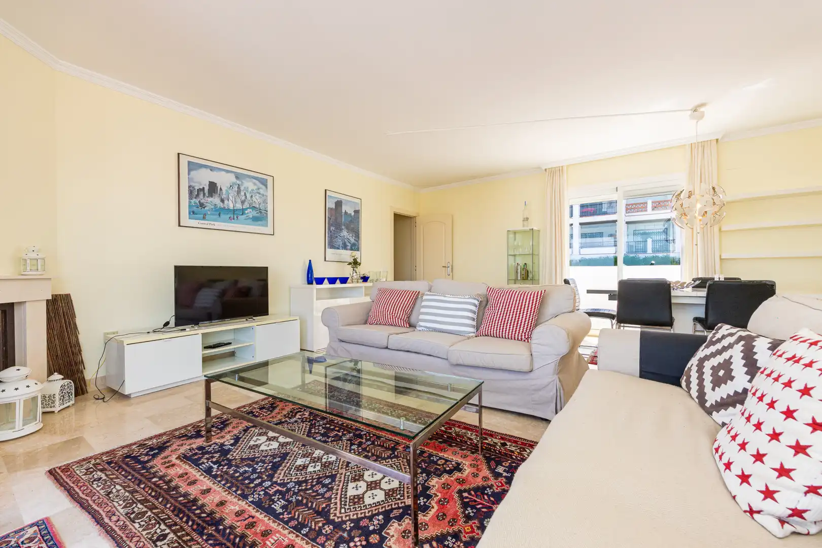Sala de estar de Ático en venta en Mijas con Aire acondicionado, Terraza y Piscina