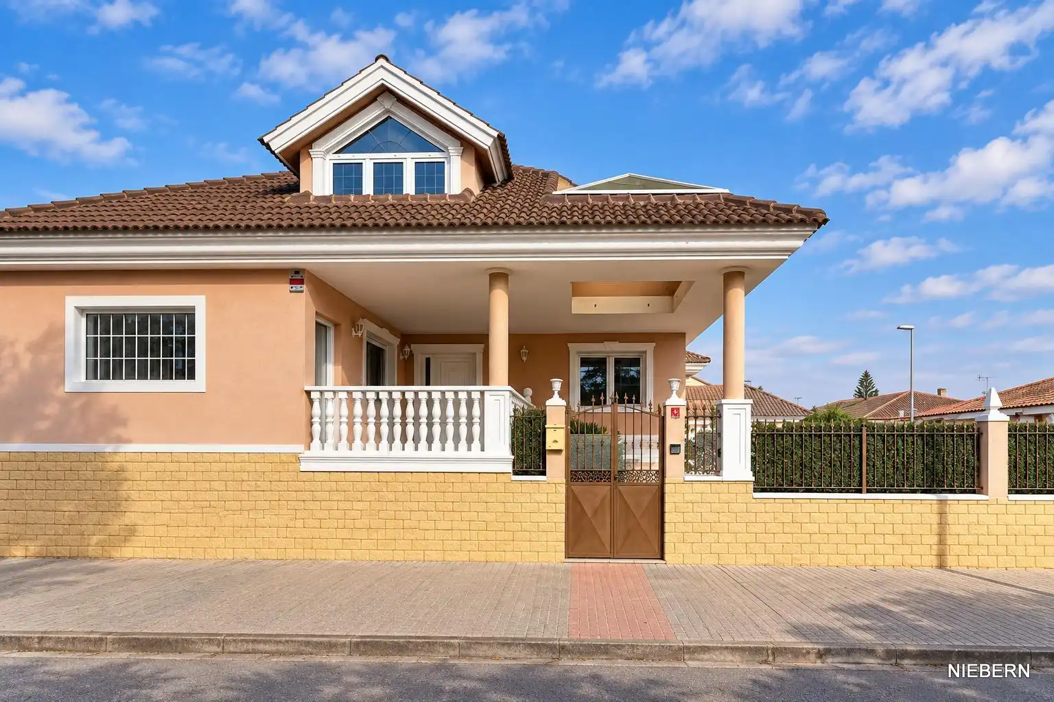 Vista exterior de Casa o chalet en venta en Cartagena con Aire acondicionado, Jardín privado y Terraza