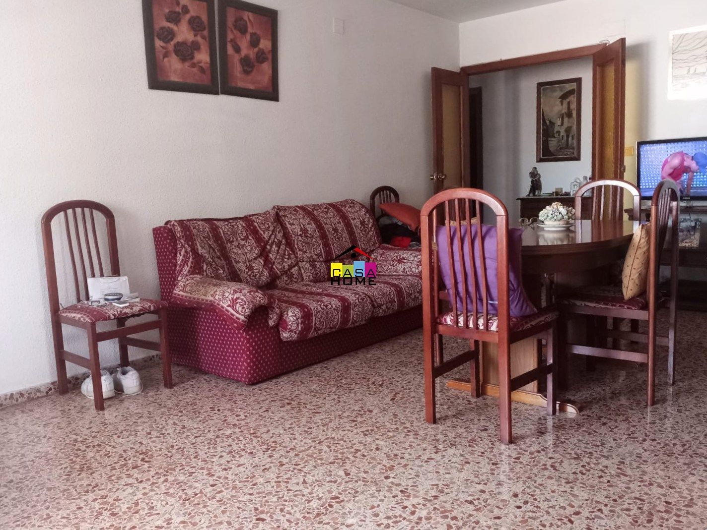 Living room of Flat for sale in Castellón de la Plana / Castelló de la Plana  with Terrace, Storage room and Balcony