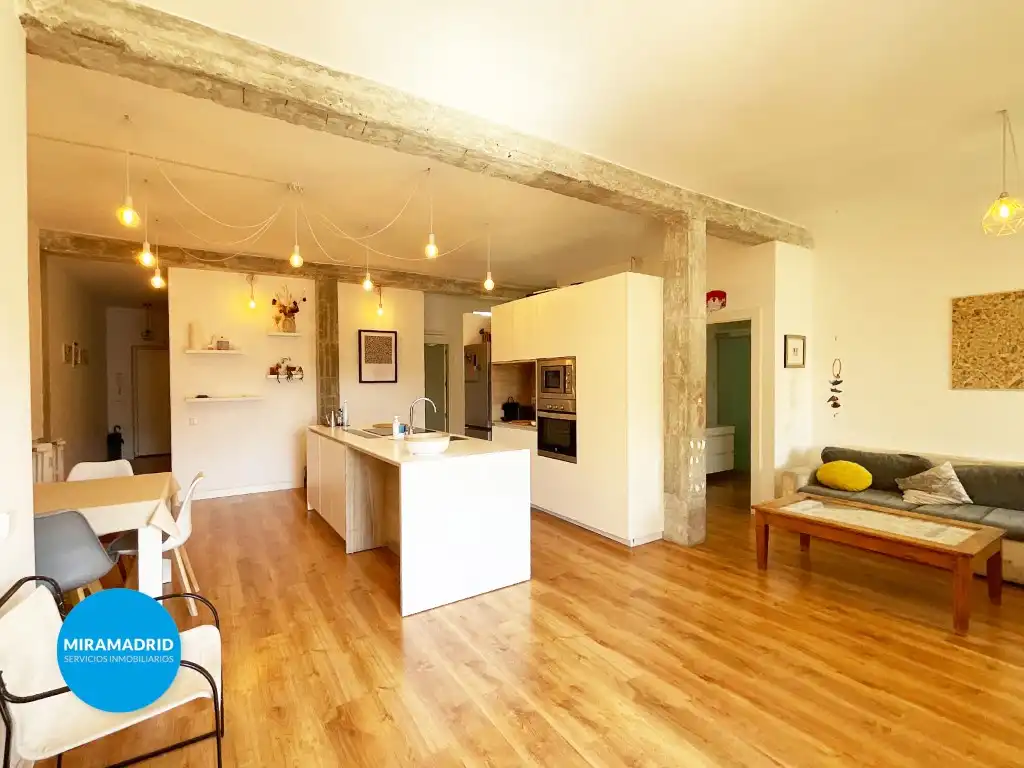 Cocina de Piso de alquiler en Madrid con Aire acondicionado, Terraza y Amueblado