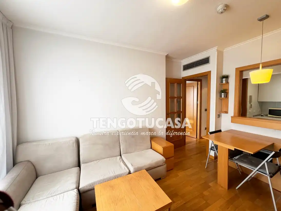 Sala d'estar de Pis en venda en  Madrid Capital amb Calefacció, Piscina i Moblat