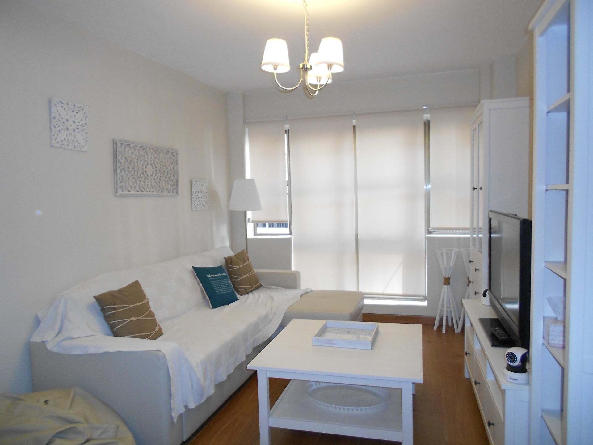 Sala d'estar de Apartament de lloguer en  Murcia Capital amb Aire condicionat i Calefacció
