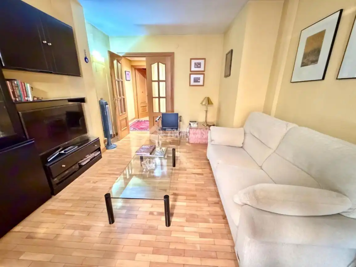 Living room of Flat for sale in León Capital   with Heating, Parquet flooring and Terrace