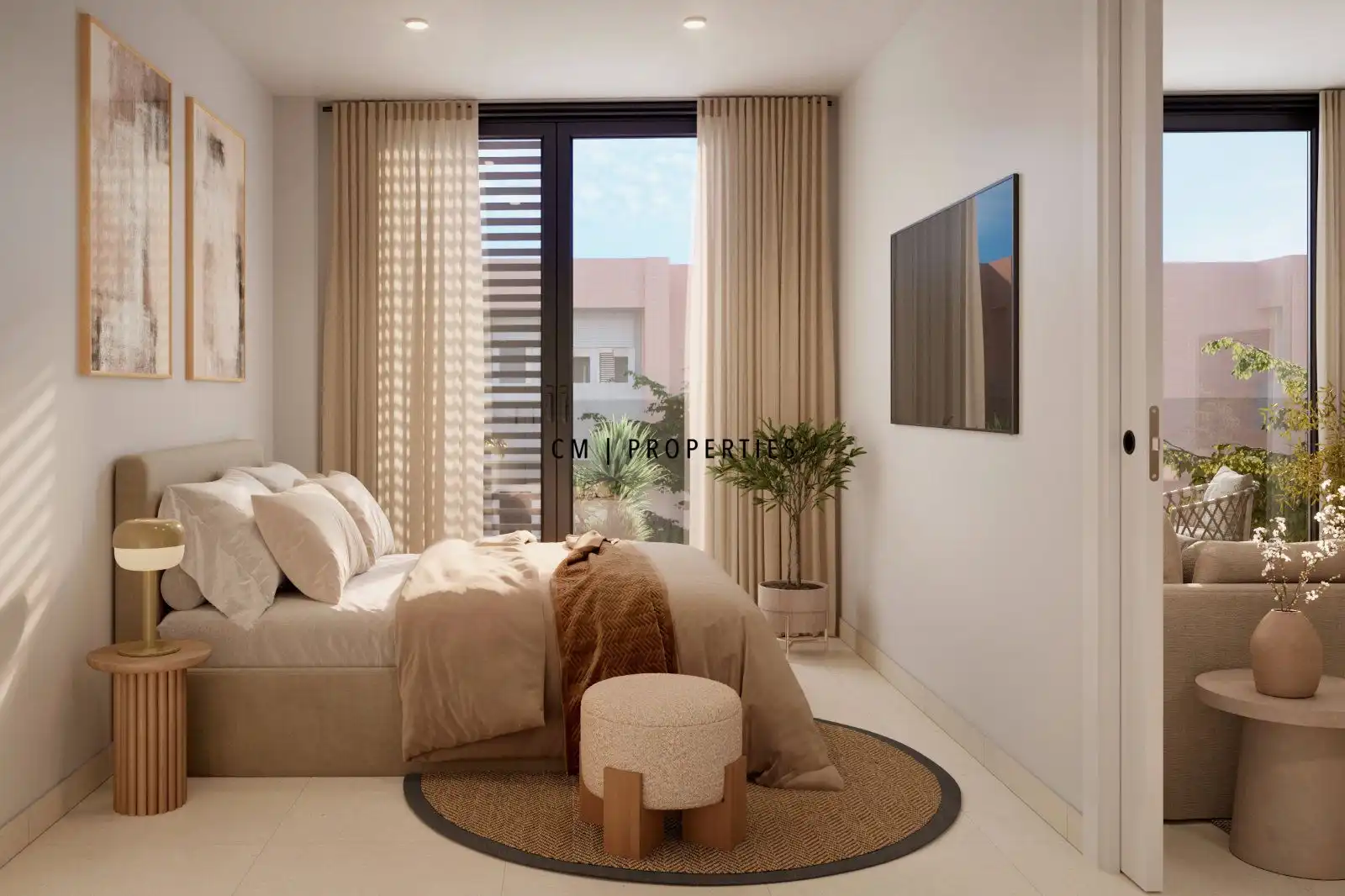Schlafzimmer von Wohnung zum Verkauf in Valencia mit Klimaanlage, Heizung und Ofen