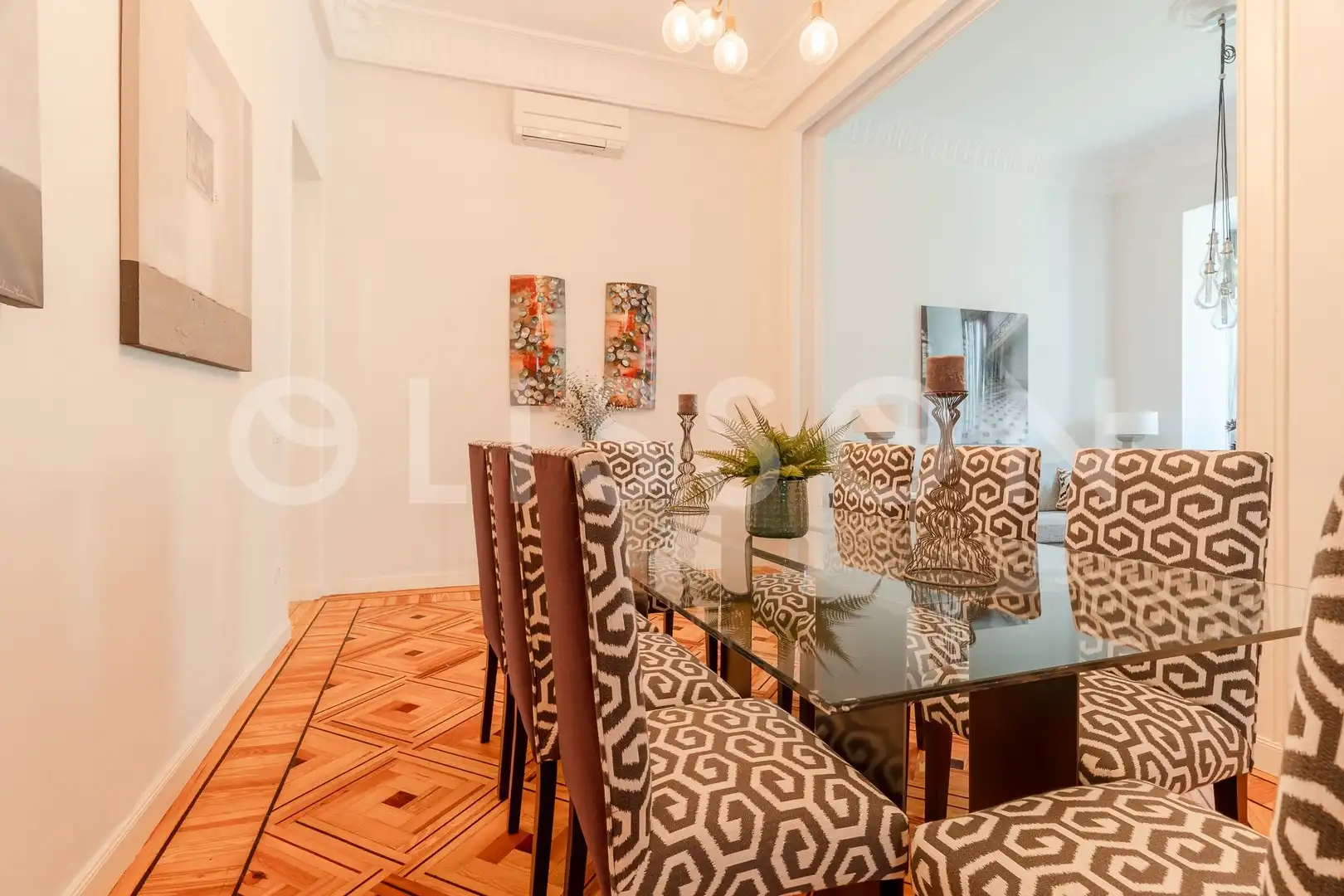 Esszimmer von Wohnung zur Miete in Madrid mit Klimaanlage, Heizung und Möbliert