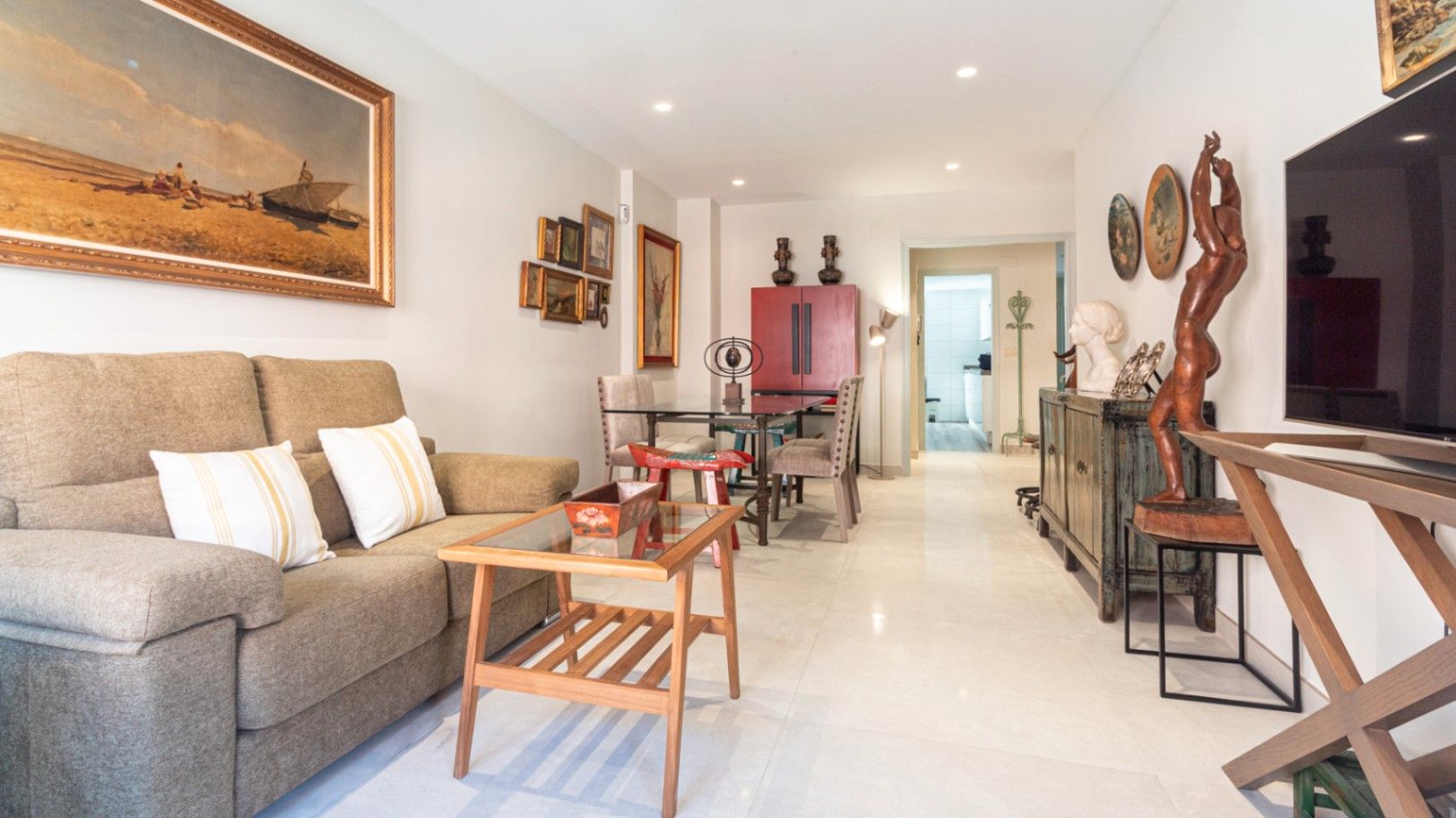 Living room of Flat for sale in Gandia  with Air Conditioner, Heating and Terrace