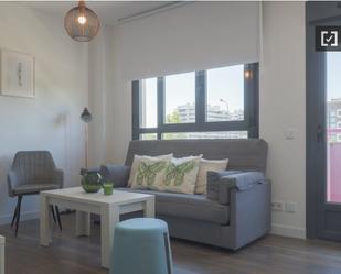 Living room of Flat to rent in  Madrid Capital  with Air Conditioner, Heating and Furnished