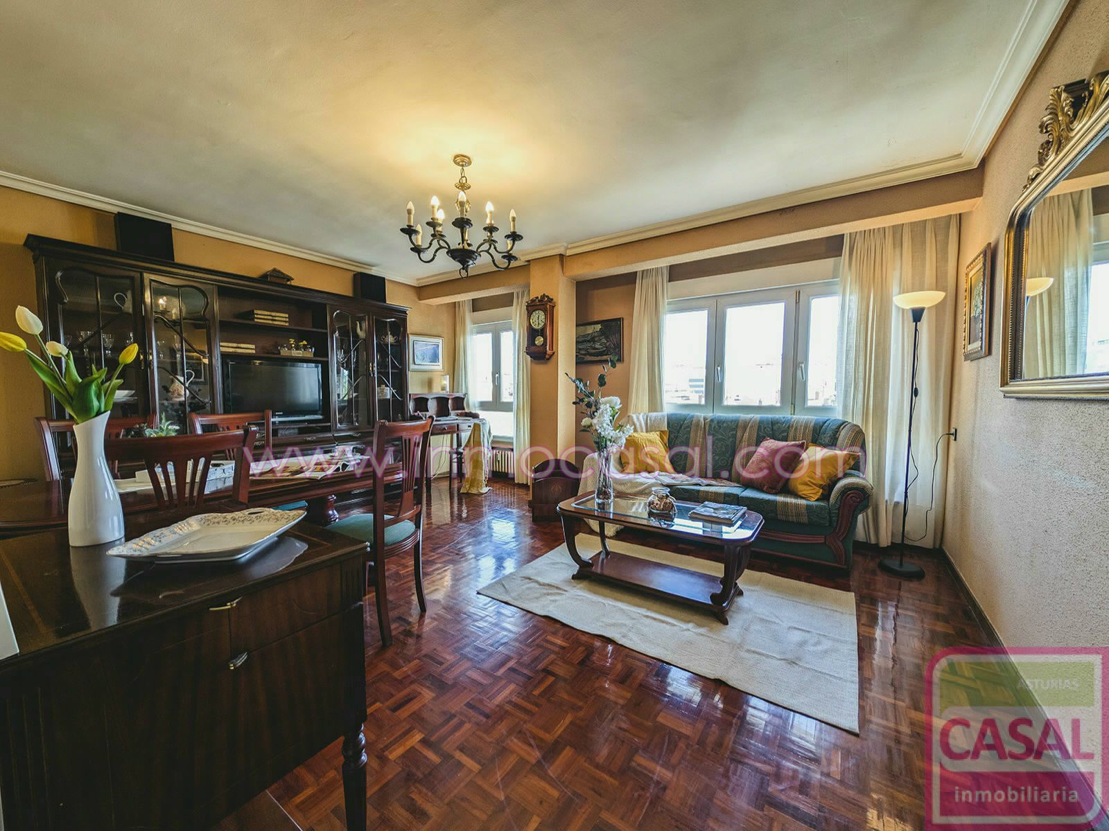 Living room of Flat for sale in Gijón   with Heating