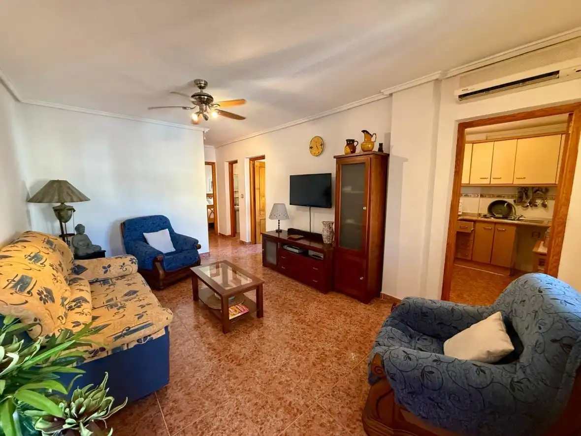 Sala de estar de Apartamento en venta en Santa Pola con Aire acondicionado, Calefacción y Terraza