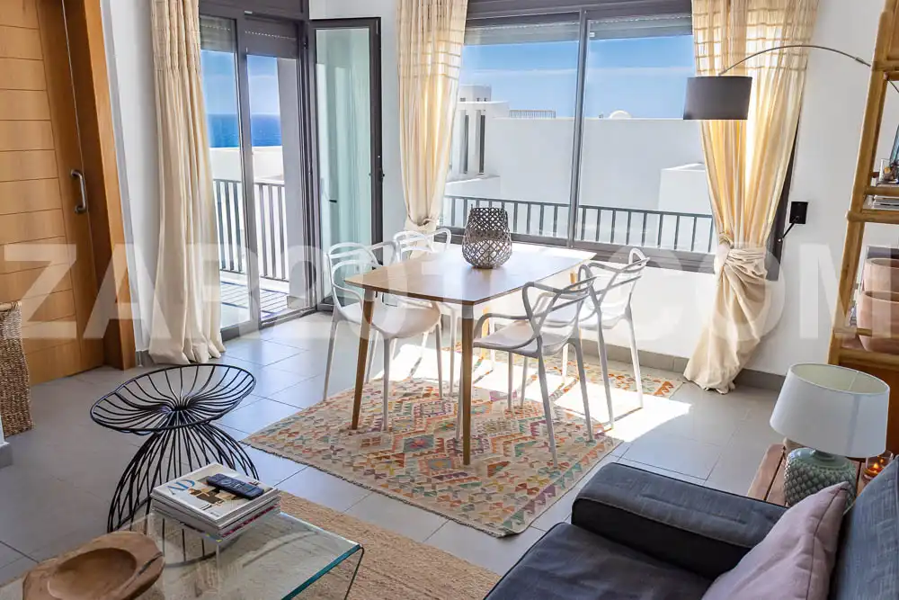 Menjador de Apartament en venda en Mojácar amb Aire condicionat, Terrassa i Traster