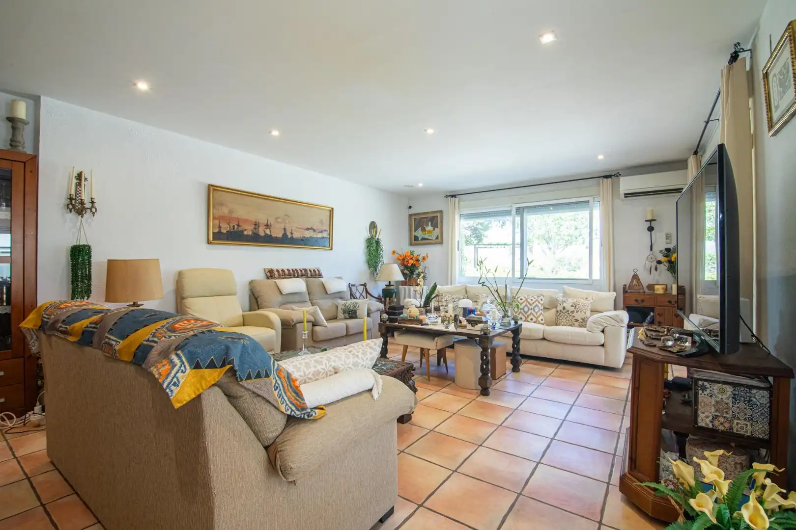 Living room of Houses for sale in Elche / Elx  with Air Conditioner, Heating and Private garden