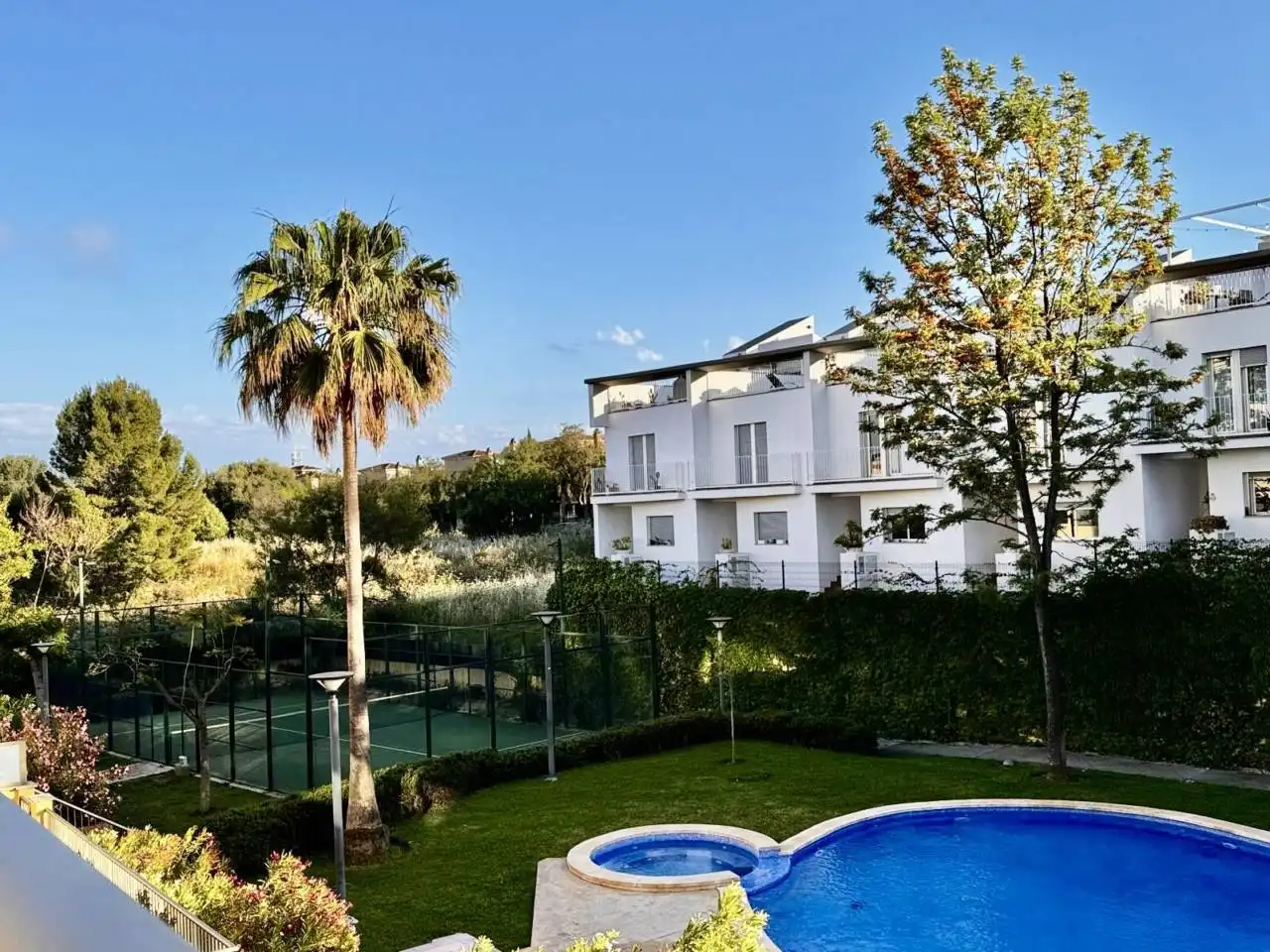 Jardí de Apartament de lloguer en  Palma de Mallorca amb Parquet i Piscina comunitària