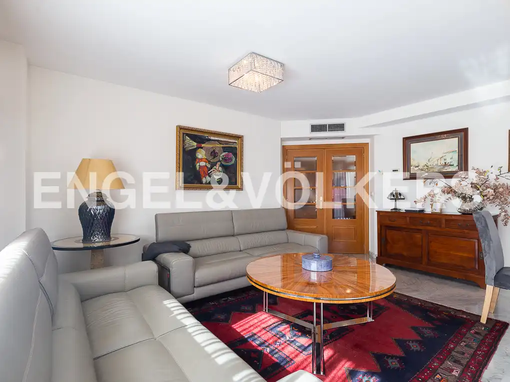 Sala d'estar de Pis de lloguer en Valencia amb Calefacció, Moblat i Balcó
