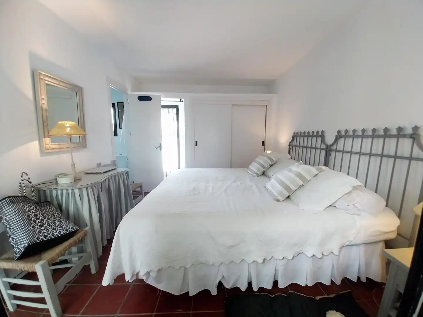 Dormitori de Casa o xalet de lloguer en Mijas amb Jardí privat, Terrassa i Moblat