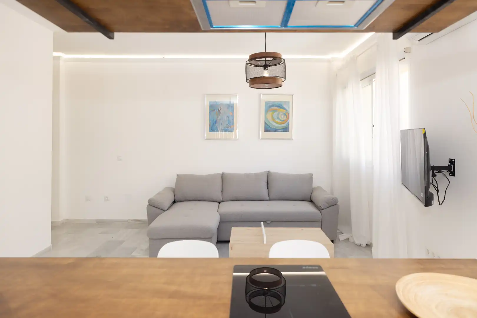 Sala d'estar de Estudi en venda en Málaga amb Aire condicionat, Calefacció i Moblat