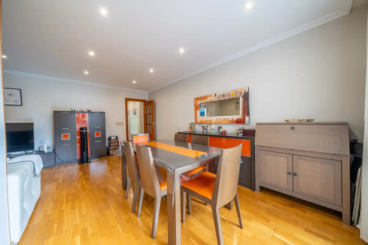 Dining room of Flat for sale in Santa Coloma de Gramenet  with Air Conditioner, Heating and Terrace