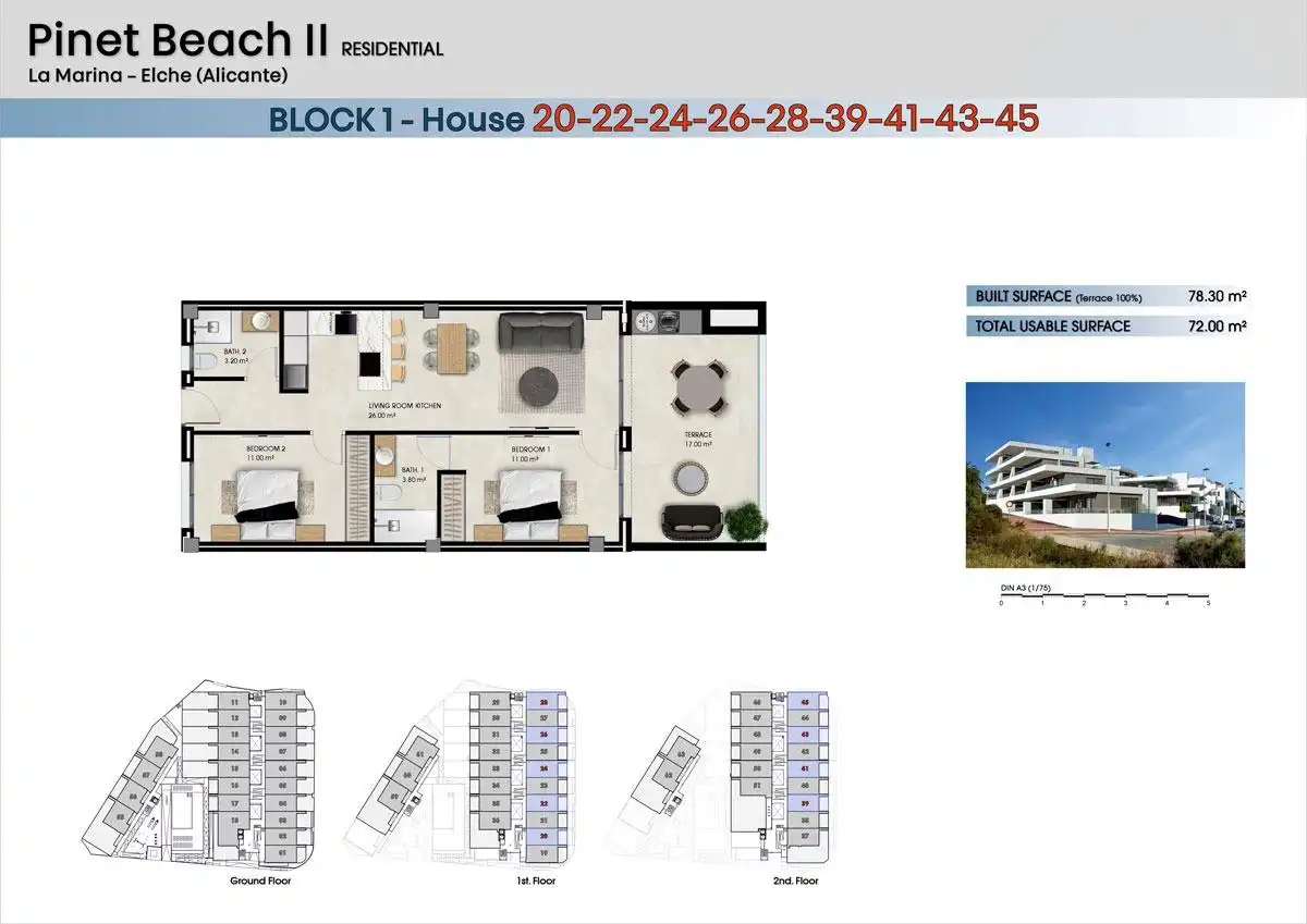 Apartment mit Pool zum Verkauf in La Marina, imagen 6