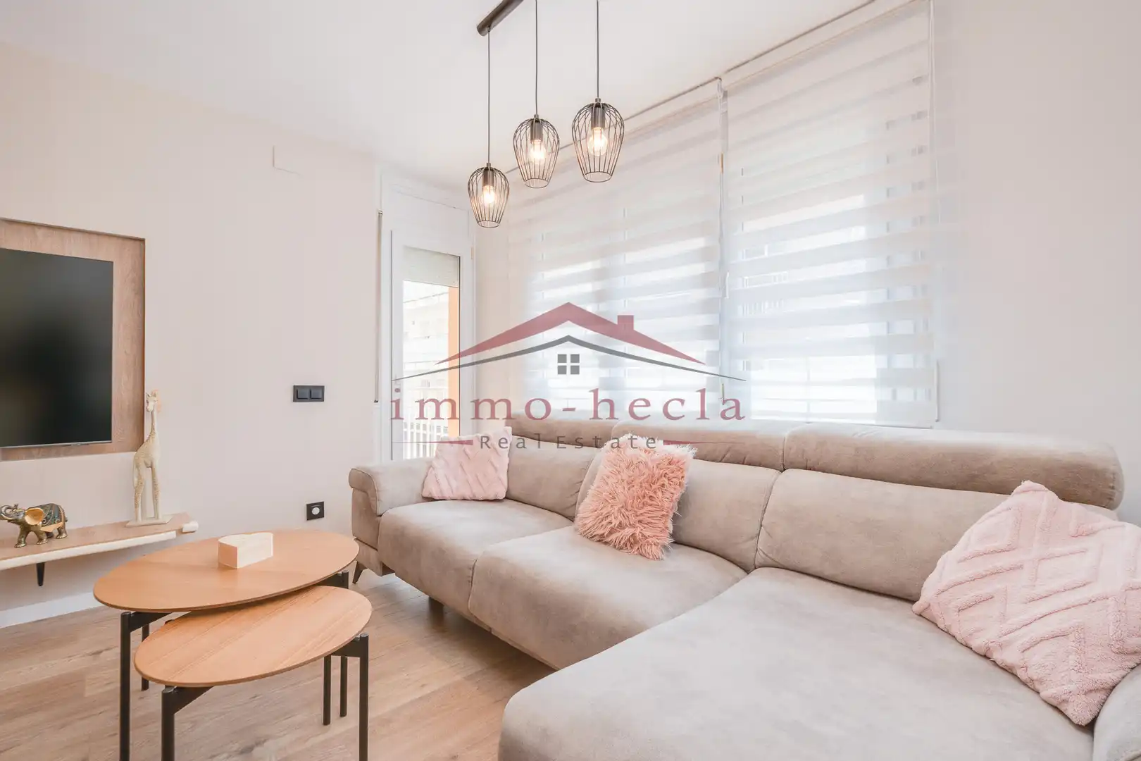 Wohnzimmer von Wohnung zum Verkauf in Santa Margarida de Montbui mit Heizung und Balkon