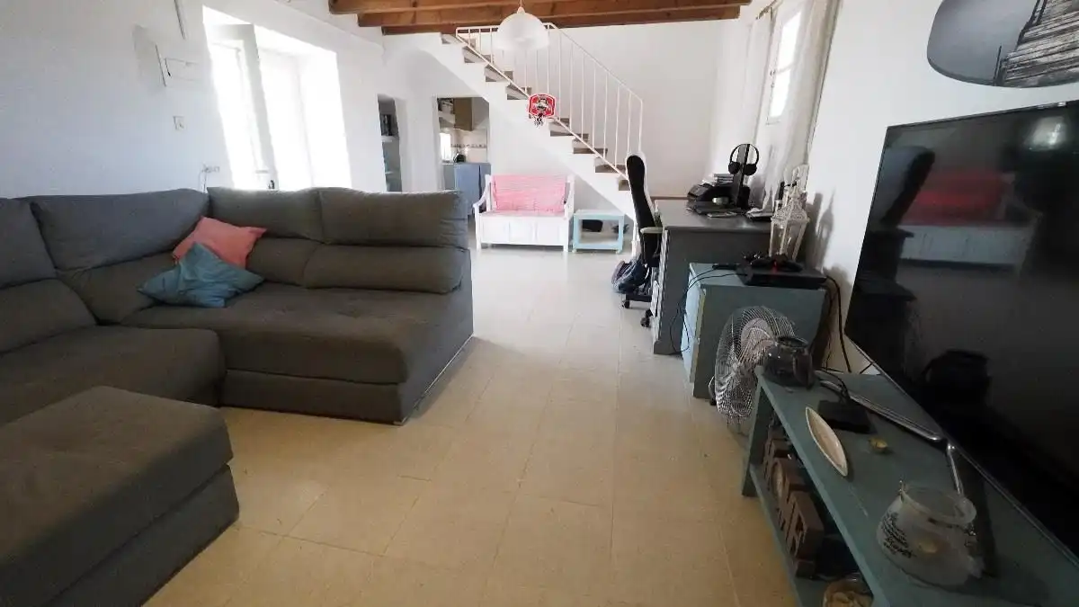 Sala de estar de Finca rústica en venta en Pollença con Calefacción, Jardín privado y Terraza