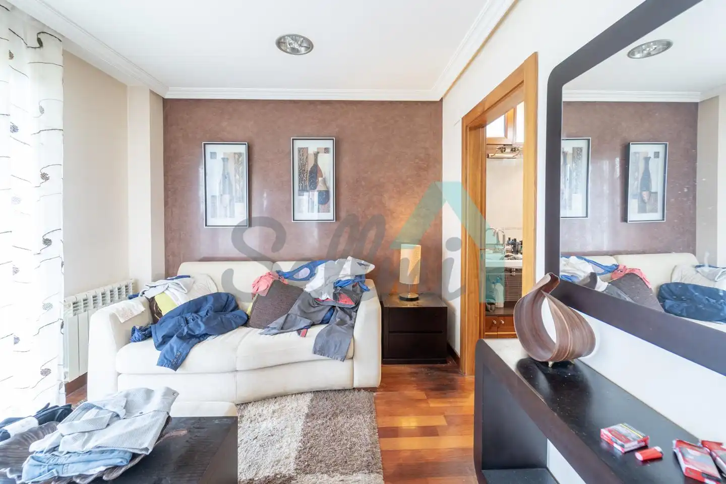 Sala de estar de Casa o chalet en venta en Oviedo  con Calefacción, Jardín privado y Parquet