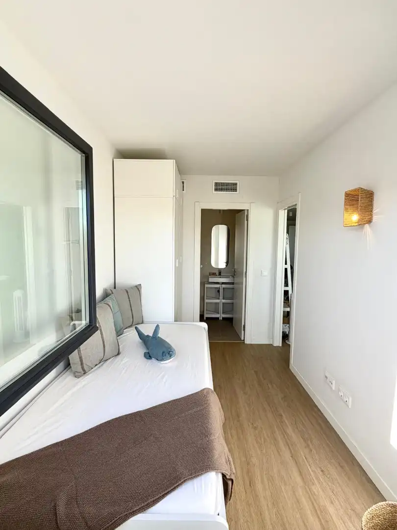 Schlafzimmer von Wohnung zur Miete in Fuengirola mit Klimaanlage, Terrasse und Möbliert