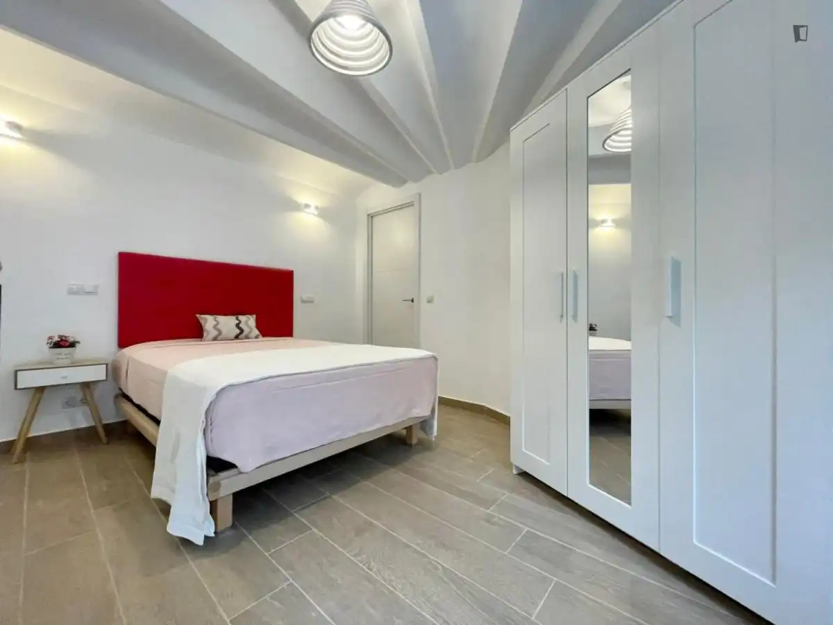 Dormitori de Apartament de lloguer en Barcelona amb Calefacció, Moblat i Forn