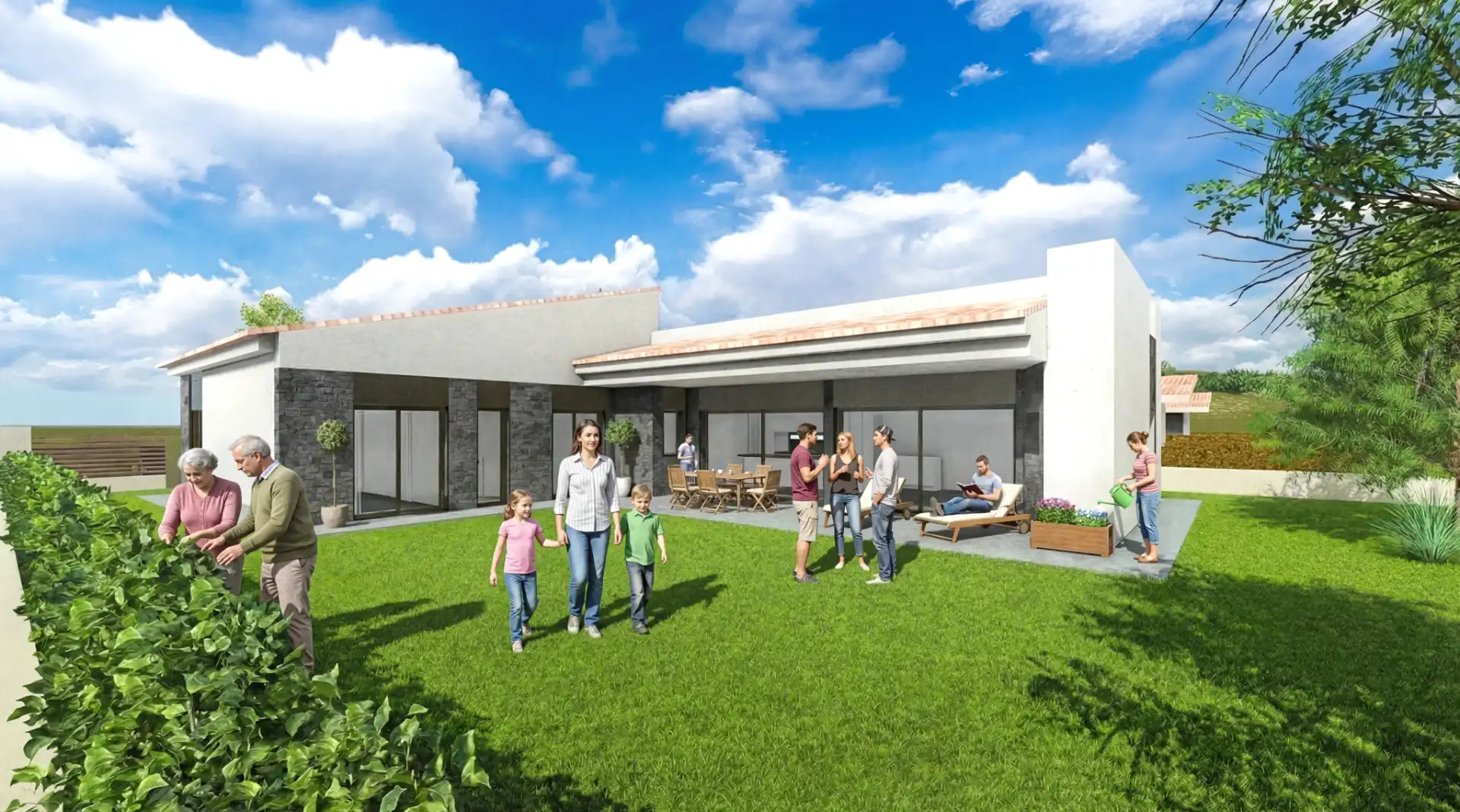 Terrassa de Casa o xalet en venda en Maià de Montcal amb Aire condicionat, Calefacció i Jardí privat